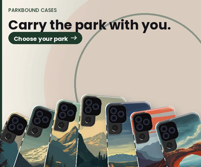 ParkBound: Vintage national-park poster cases.