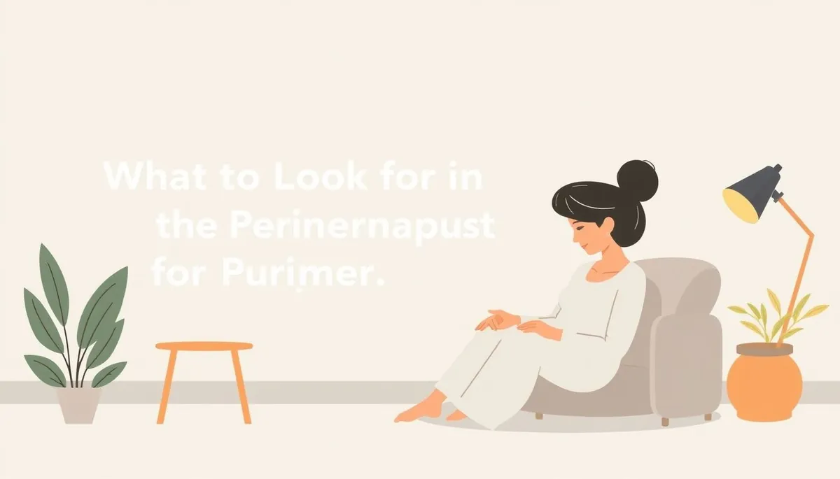 What to Look for in a Therapist for Perimenopause Anxiety